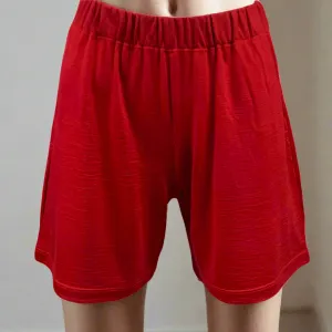 Women's Merino Wool Comfy Shorts With Pocket