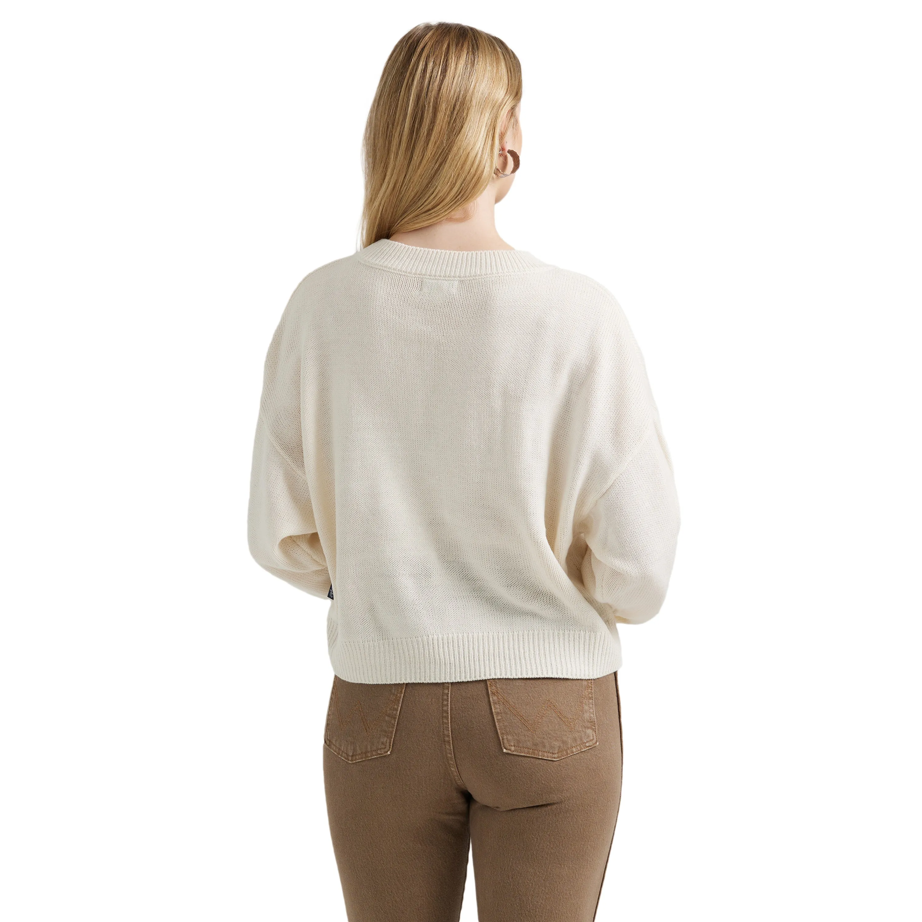 Wrangler Retro Women's Embroidered Boot Sweater